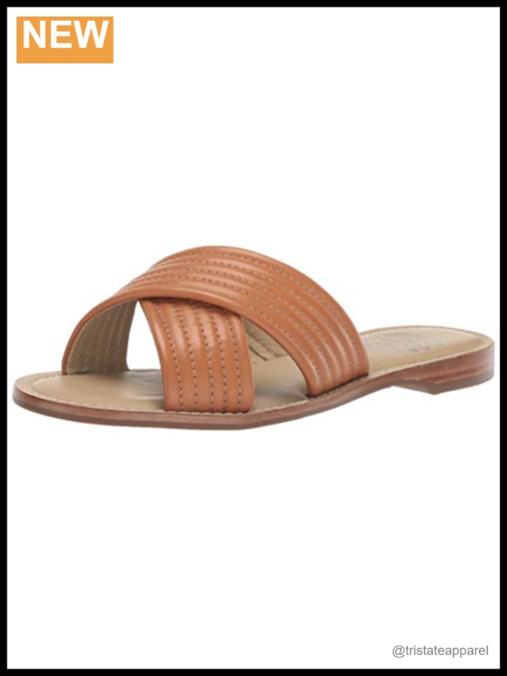 Genuine Leather Slide Sandal Stacked Heel Ankle Strap Open Toe Comfort